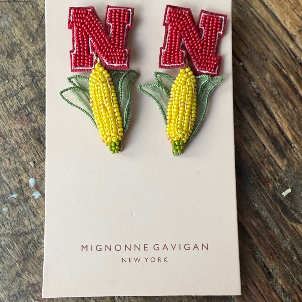 Mignonne Gavigan Nebraska Cornhuskers Earrings